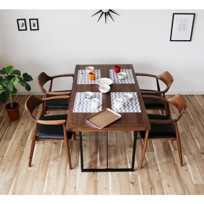 ダイニングテーブルのみ 幅150cm 天板厚40mm ウォールナット無垢集成材