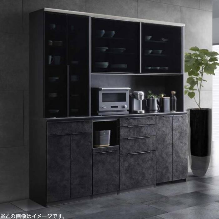 食器棚 収納 セラミック天板 レンジボード 幅156cm 高さ198cm 奥行49cm 