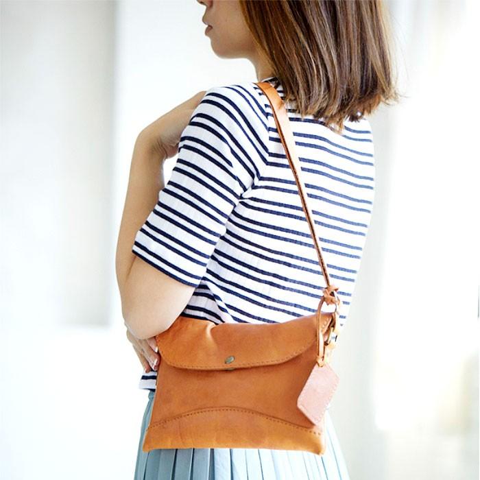 ショルダーバッグ ワンショルダー 本革 牛革 ブラウン(キャメル系) 斜め掛け 肩掛け レディース かわいい おしゃれ 送料無料 PR10