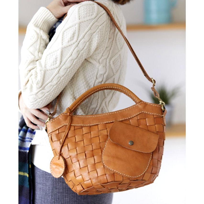 本革 牛革  レザー ハンドバッグ ショルダーバッグ キャメル 2way 13 ジャマレ Jamale [Jamale] 日本製 牛革レザー ショルダーバッグ