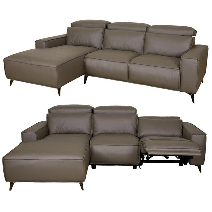 カウチソファ 大型 幅260cm USBポート付き 右カウチ 左カウチ