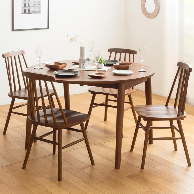 ダイニングチェア 1脚 半円 天然木 板座 べるカラー耐荷重100kg ウッド