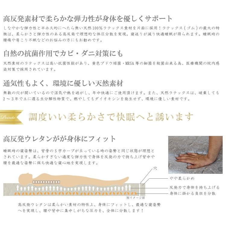 マットレス 3分割式 エア３Ｄサポート＋高反発 マットレス 硬め 夏冬快適 高反発 セミシングル 敷き布団 スモールシングル 折りたたみ 世界基準認証 爆買 | Murren Sleep | 02