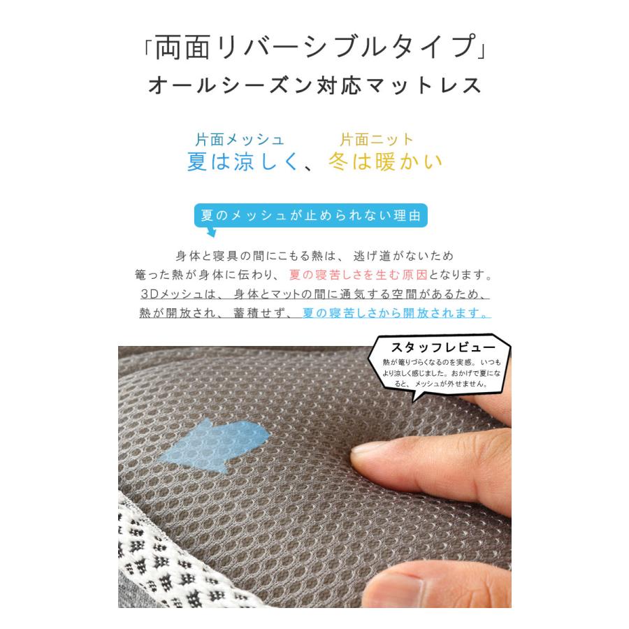 Murren Sleep（ミューレンスリープ） マットレス ダブル 三つ折り 新