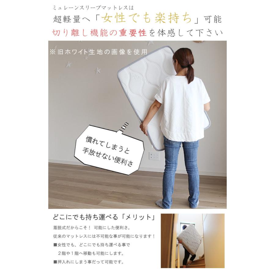 腰痛 対策 マットレス シングル 3分割式 高反発ウレタンマット 密度35d 7層 10cm メッシュ Murren K T1s クレセント家具ベッド 通販 Yahoo ショッピング
