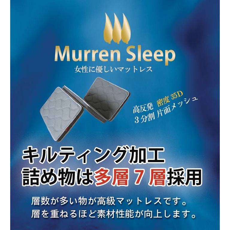 マットレス 折りたたみ 高反発 シングル 夏冬快適 メッシュ 7層 腰痛 対策 マットレス 多層7層 三つ折り密度35D おすすめ 高反発  k-k1s｜crescent｜02