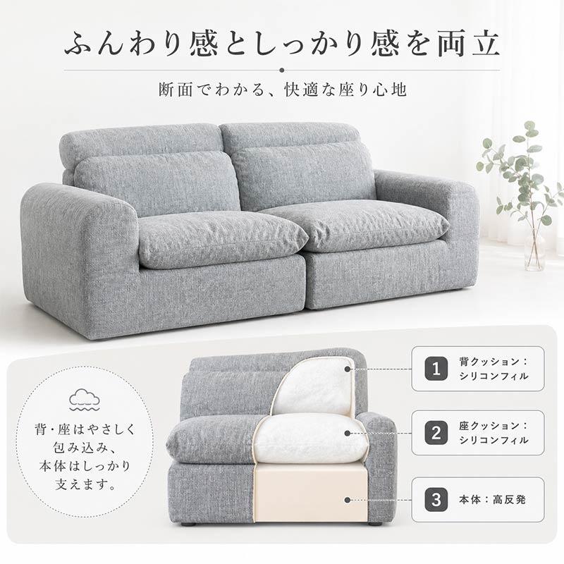 Murren Sleep（ミューレンスリープ） ウレタン ソファー 2分割 軽量