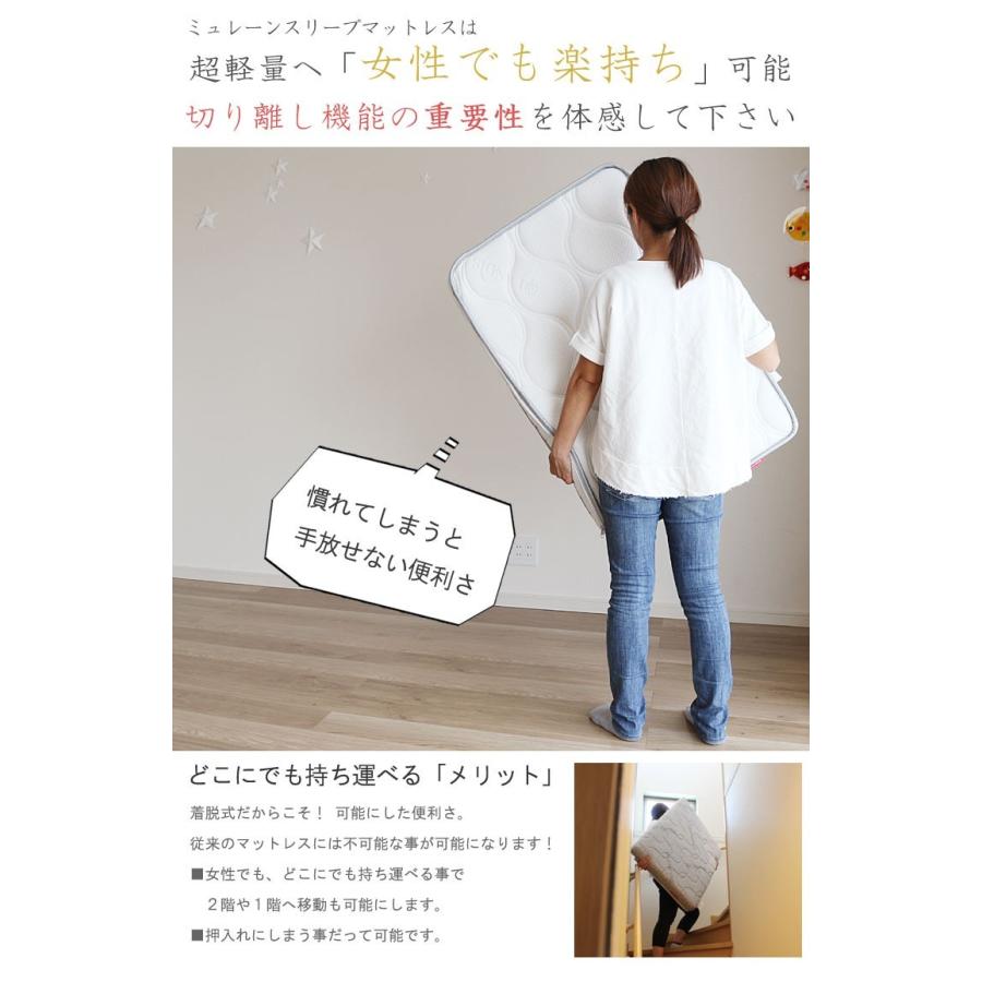 エア3D＋ 高反発ウレタンマット ファイバー マットレス シングル 3