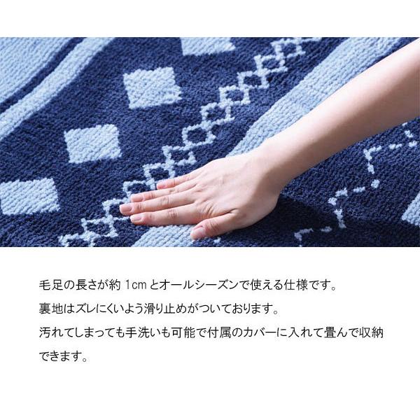 140×200 シャギーラグ ホットカーペット・床暖房使用可 ウィルトン織