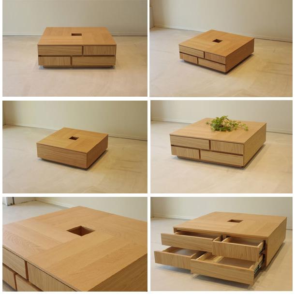 センターテーブル のみ 幅80cm 日本製 国産 ウォールナット ホワイトオーク 突板  収納あり 正方形 机 リビングテーブル ローテーブル モダン  ニッポネア GMK | ブランド登録なし | 04