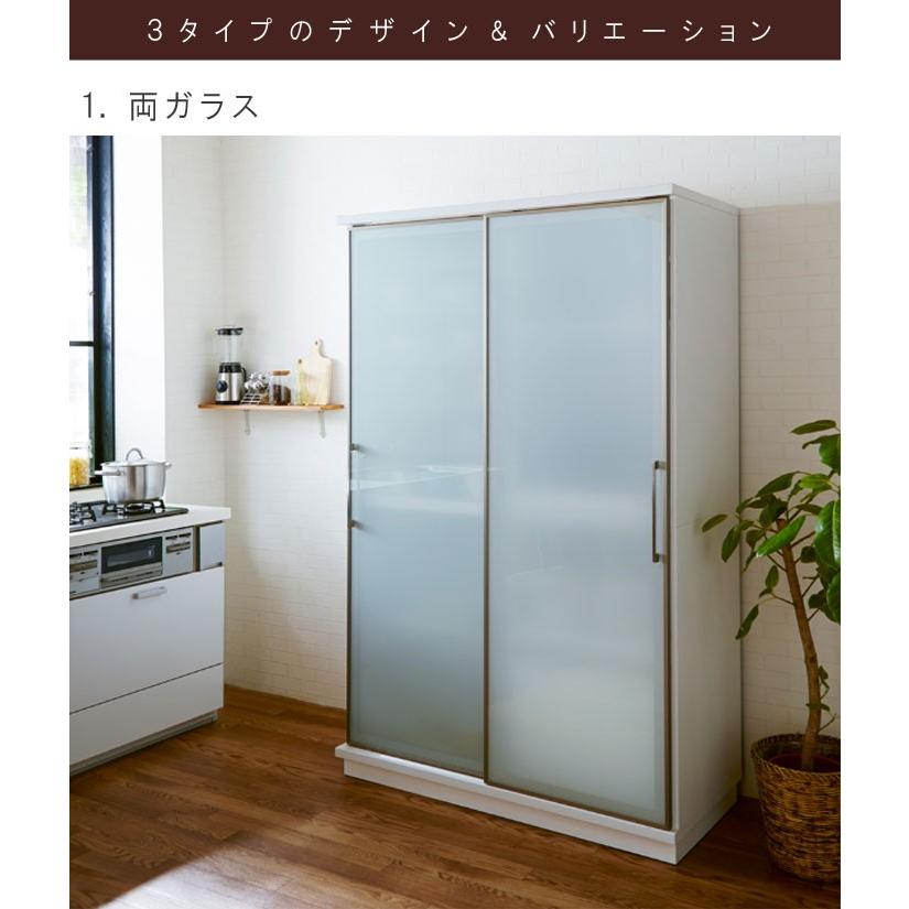 キッチンボード 幅122cm 高さ194.5cm ガラス 飛散防止フィルム ソフト