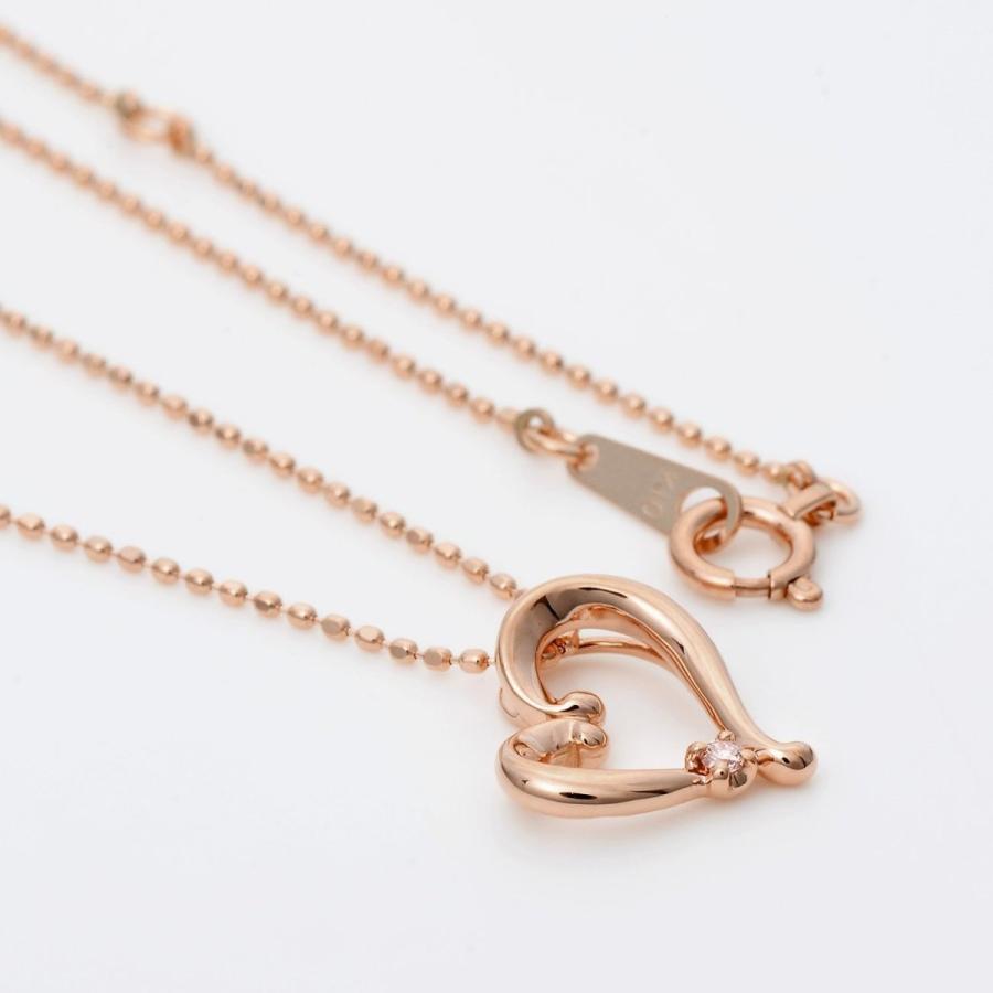 正規激安 La Purezza ピンクダイヤモンド K10ピンク レディース ネックレス ハート 天然 劣化しにくい 最安 Oldweb15 Freelancefordreams Com