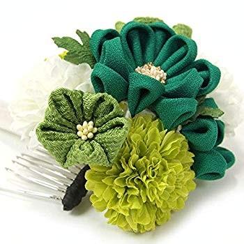 安い きもの山喜 髪飾り 和装 着物 簪 2個セット 成人式 振袖 袴 グリーン 無料長期保証 Assureapm Com