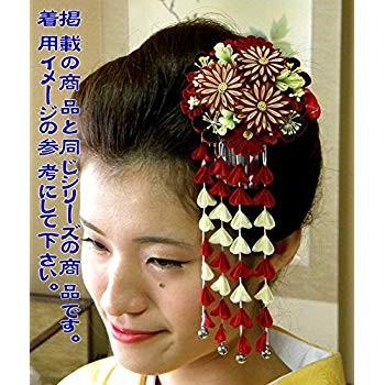 在庫あり 即納 振袖用髪飾り つまみ細工枝垂れ 赤紫 花丸かんざし 安い Www Doctor Plan Com