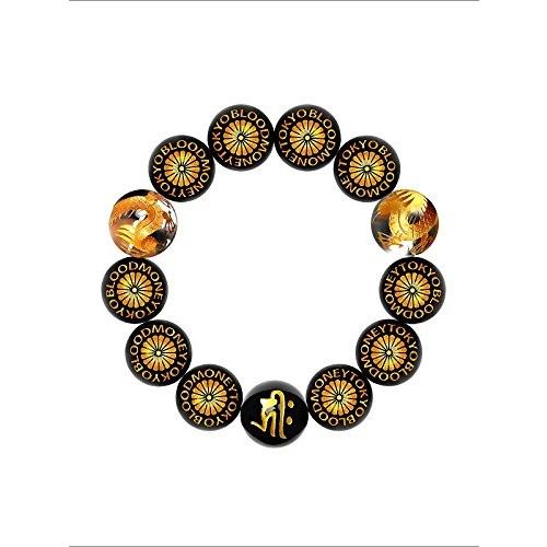 Crescent Islandの超極太18mm 菊b 金龍水晶 梵字オニキス数珠ブレスレット 守護梵字 タラーク 丑 寅年 メンズ 派手 ヤクザ オラオラ系 悪羅悪羅系 ならyahoo ショッピング ランキングや口コミも豊富なネット通販 更にお得な