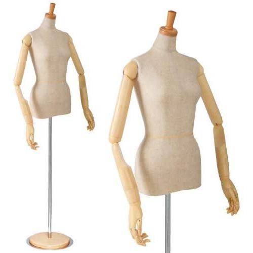 可動アーム トルソー 国産 円形ベース Island センタータイプ Crescent 女性用 トルソー 国産 センタータイプ Sl530p 1c602 マネキン