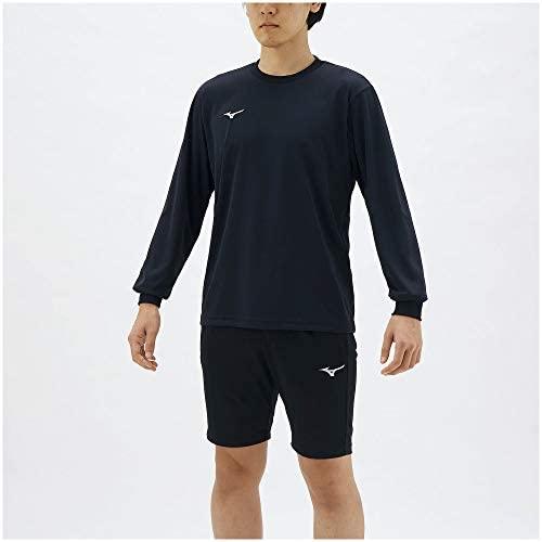 ミズノ(MIZUNO) トレーニングウェア 長袖 Tシャツ ナビドライ 吸汗速乾 インナー 肌着  ブラック×ホワイト｜crescentsports｜07