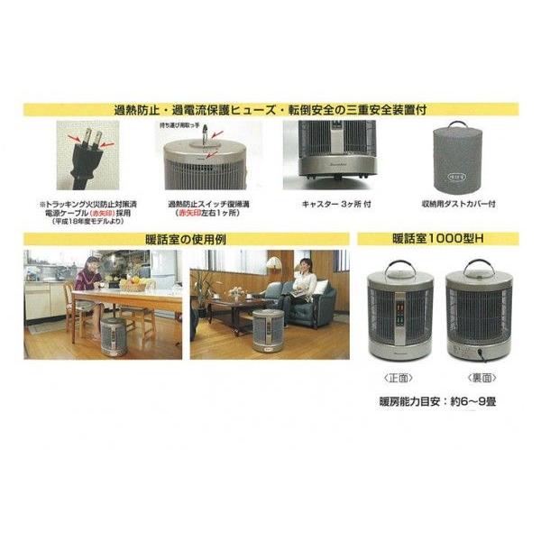 遠赤外線輻射式パネルヒーター 暖話室 1000型H（DAN1000-R16
