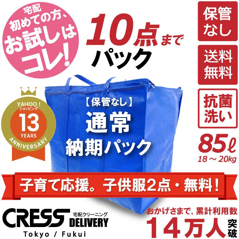 クリーニング 宅配 保管なし 10点まで 詰め放題 宅配クリーニング 送料