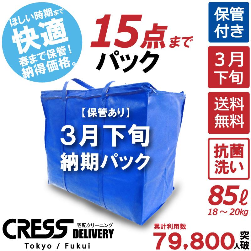 クリーニング 宅配 保管 15点まで 詰め放題 宅配クリーニング 送料無料