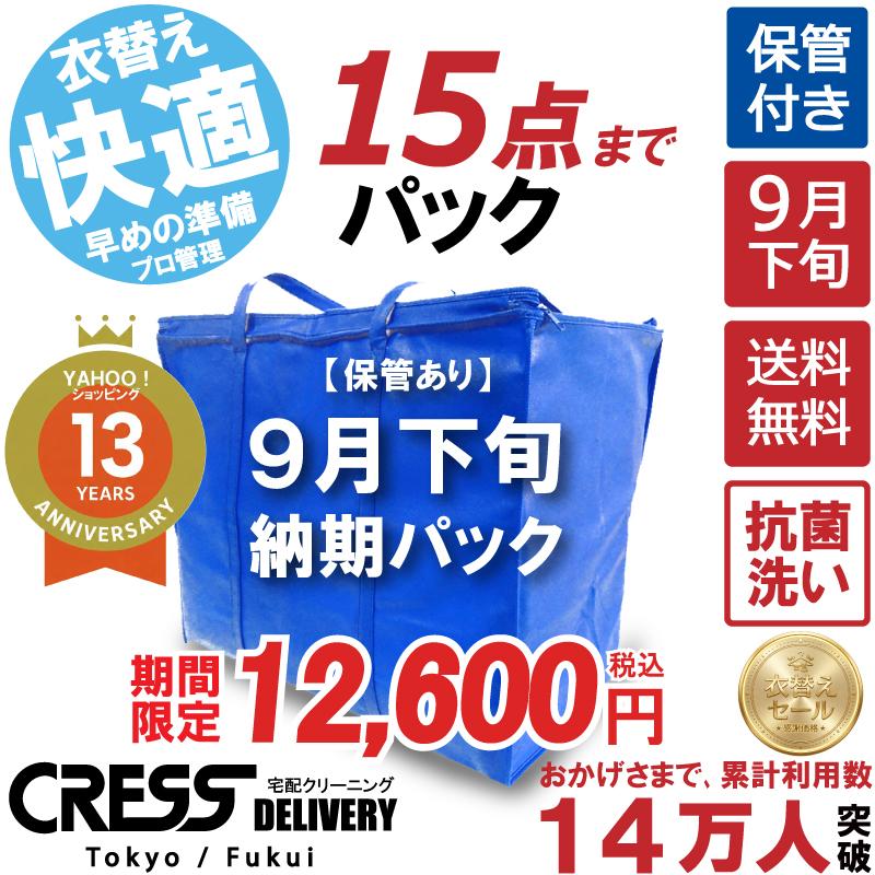 クリーニング 宅配 保管 15点まで 詰め放題 ダウン クレス 宅配