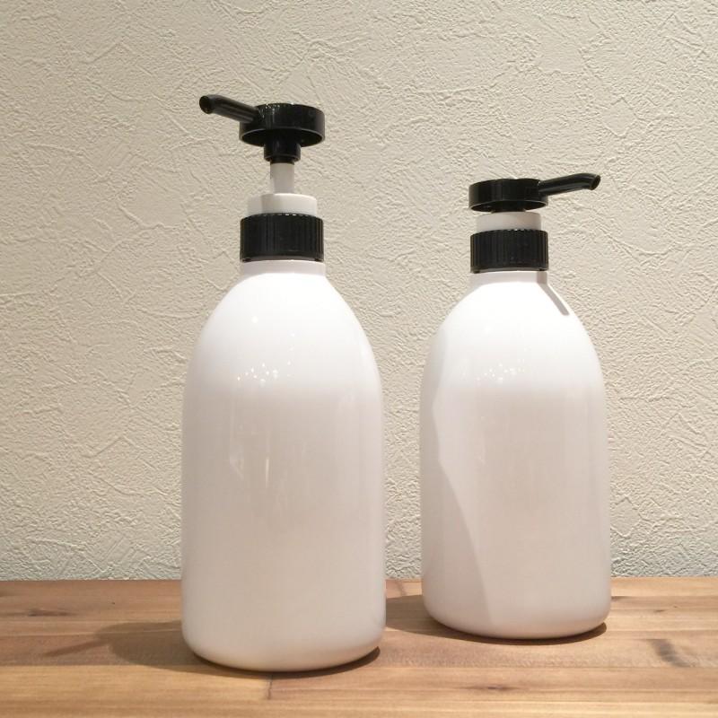 詰め替え容器 (bottle.R-ＢＬ ポンプ 500ml 黒×白) ディスペンサーボトル モノトーン 洗濯洗剤 ハンドソープ シャンプーリンス詰め替えボトル おしゃれ　｜cress｜12