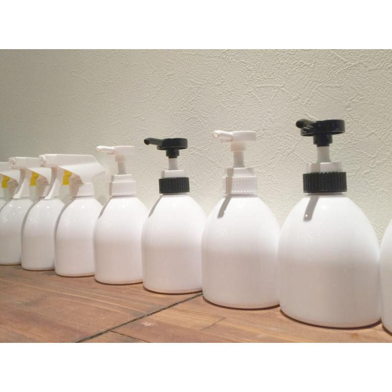 詰め替え容器 (bottle.RS-White ポンプ 300ml 白×白) ディスペンサー