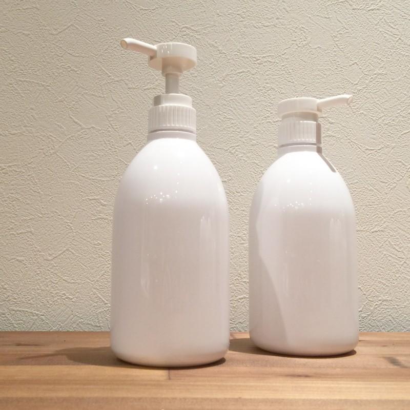 詰め替え容器 (bottle.R-WＨ ポンプ 500ml 白×白) ディスペンサーボトル 洗濯洗剤 モノトーン ハンドソープ シャンプーリンス詰め替えボトル おしゃれ｜cress｜11