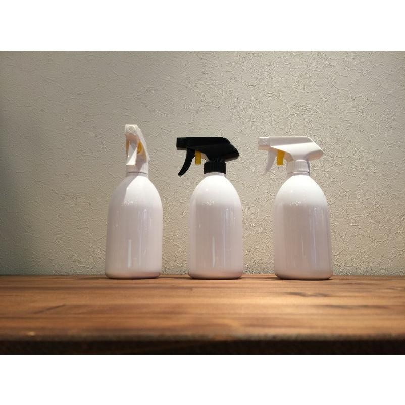 詰め替え容器 (bottle.S-WH 霧スプレー 500ml 白×白) ディスペンサー