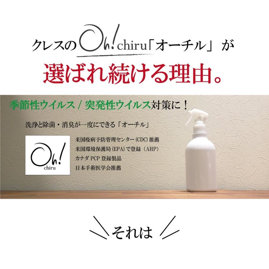 送料無料 Oh Chiru オーチル 350ml 1000ml セット売り 消臭剤 除菌剤 おしゃれ 除菌スプレー 消臭スプレー 食中毒 ペットの匂い Oh Chiru 350ml 1000ml Cress クレス 通販 Yahoo ショッピング