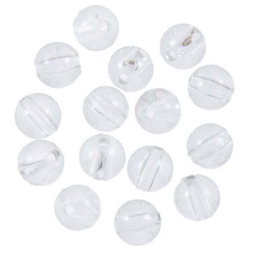 アクリルビーズ 透明 10g 8mm 樹脂 プラスチック 数珠教室用 手芸用 