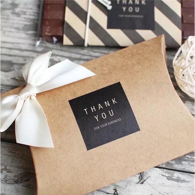 色が選べる 大きなギフトシール Thank you ありがとう ラッピング