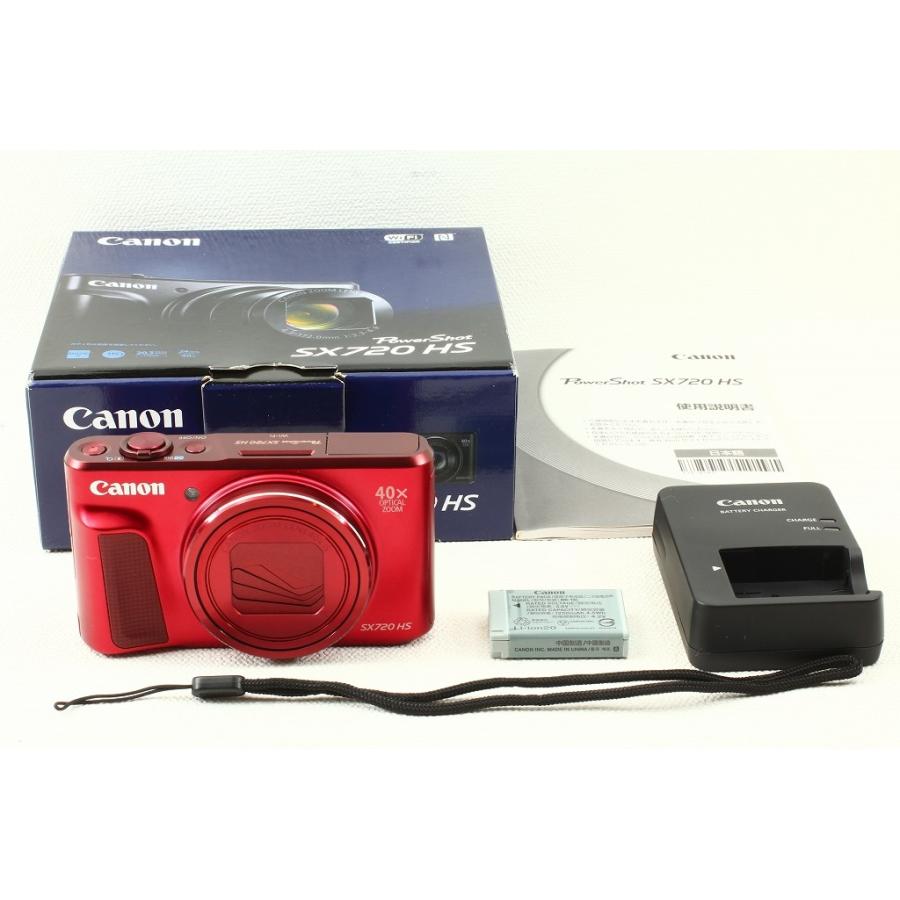 割引購入 Canonキヤノン PowerShot SX720 HS レッド◇元箱,2030万画素