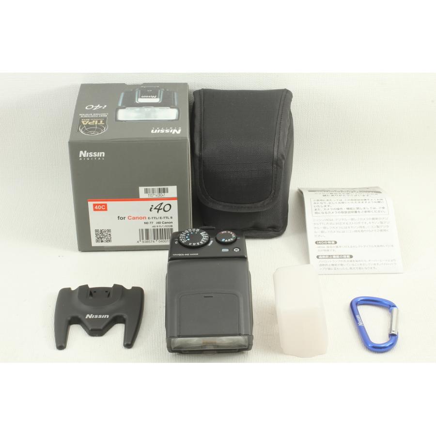 Nissin ニッシン ストロボ i40 キャノン用◇フラッシュ,元箱 極上品
