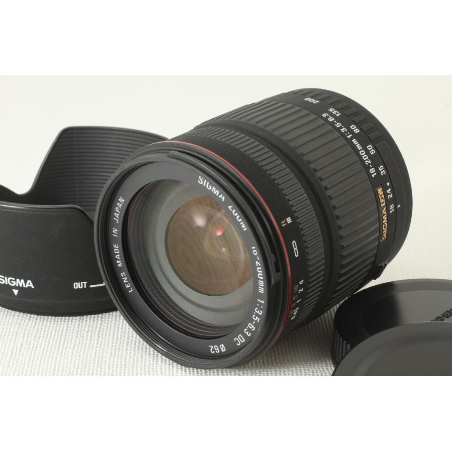 正規品】 SIGMAシグマ AF 18-200mm F3.5-6.3 DC Canonキヤノン◇フード