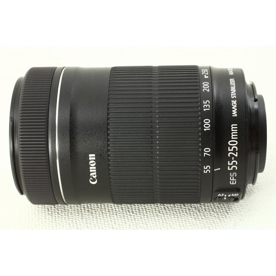 日本産日本産Canonキヤノン EF-S 55-250mm F4-5.6 IS STM◇元箱 極上品