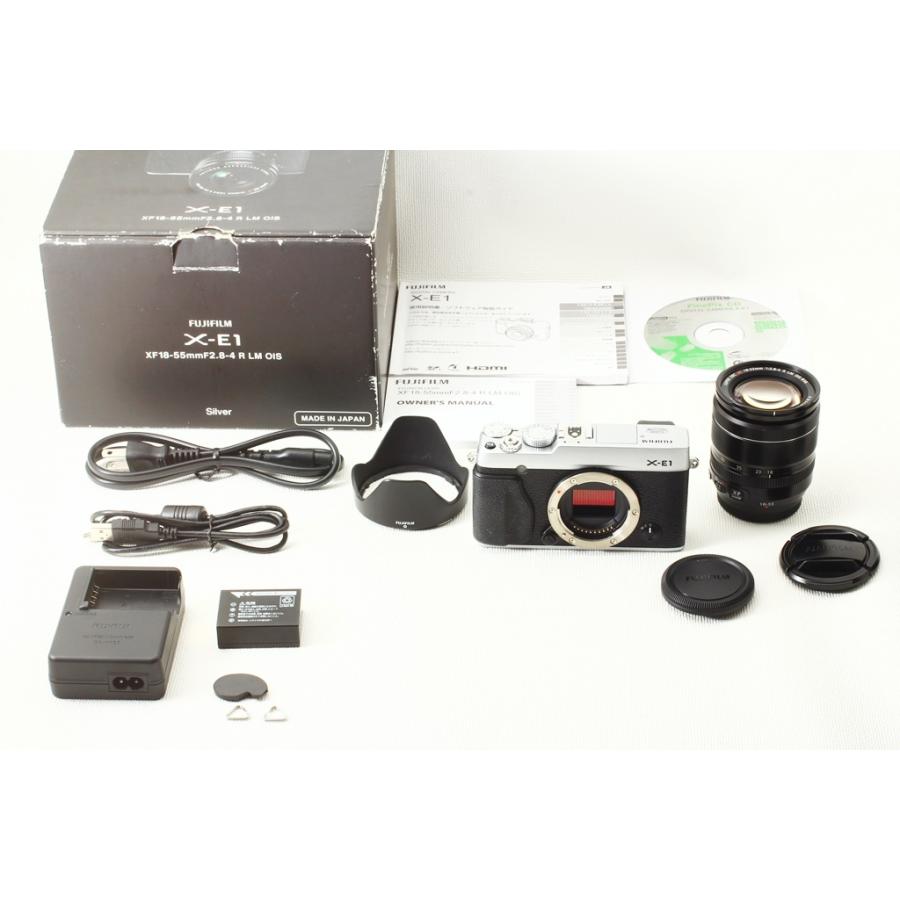 上品 FUJIFILMフジフィルム X-E1 XF18-55 レンズキット シルバー 1630