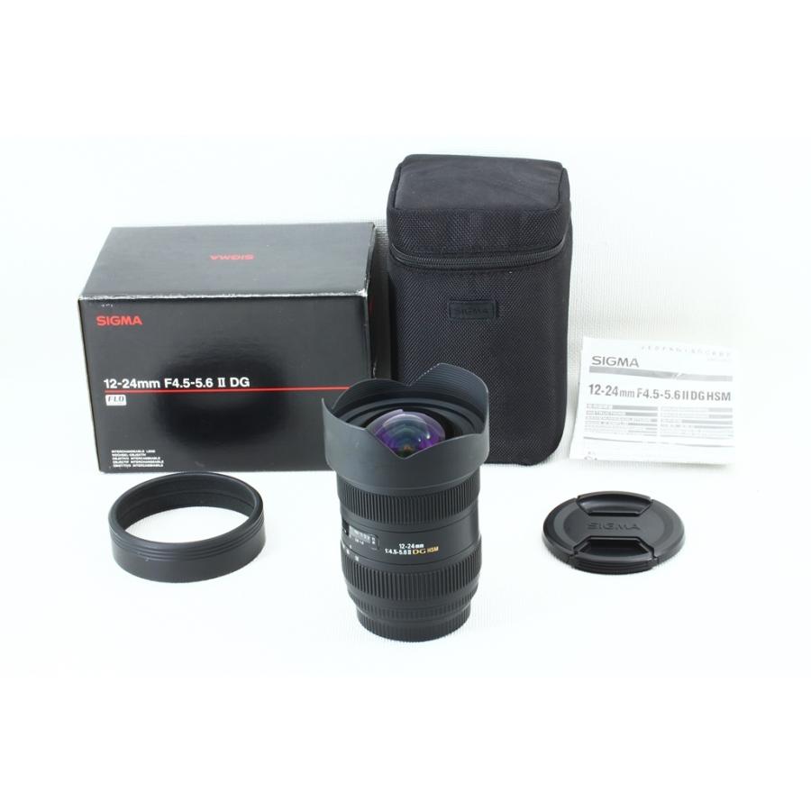 高質 SIGMA シグマ 12-24mm F4.5-5.6 II DG HSM Canonキヤノン 超広角