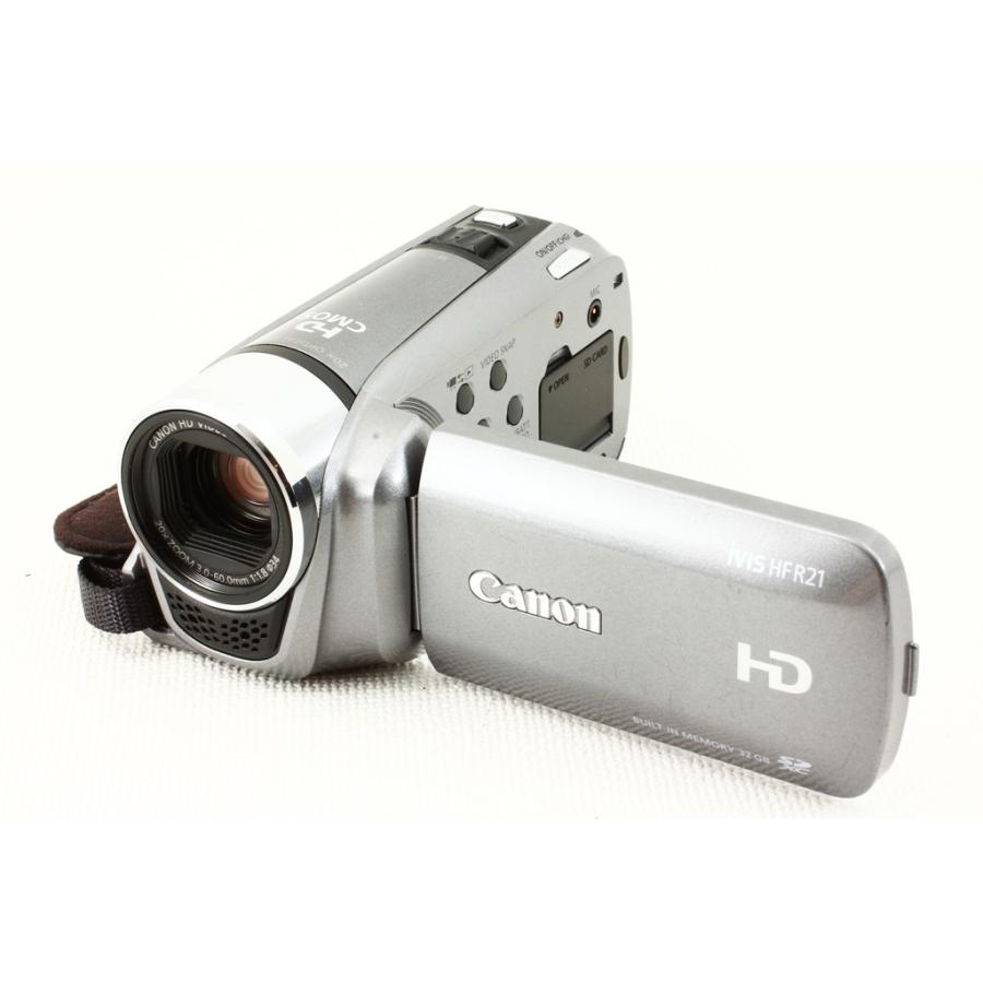 日本メーカー新品 Canon キヤノン iVIS HF R21 ビデオカメラ シルバー