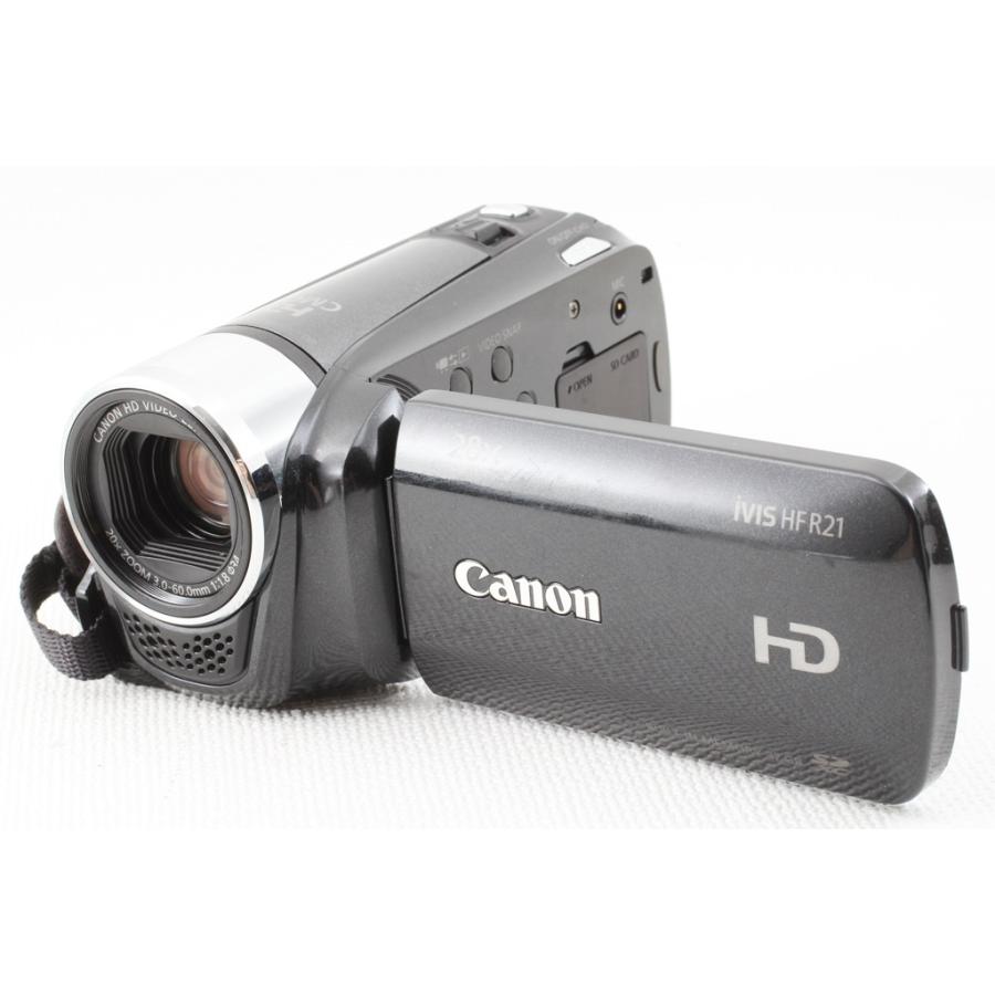 ５５％以上節約 Canon キヤノン iVIS HF R21 ブラック ビデオカメラ
