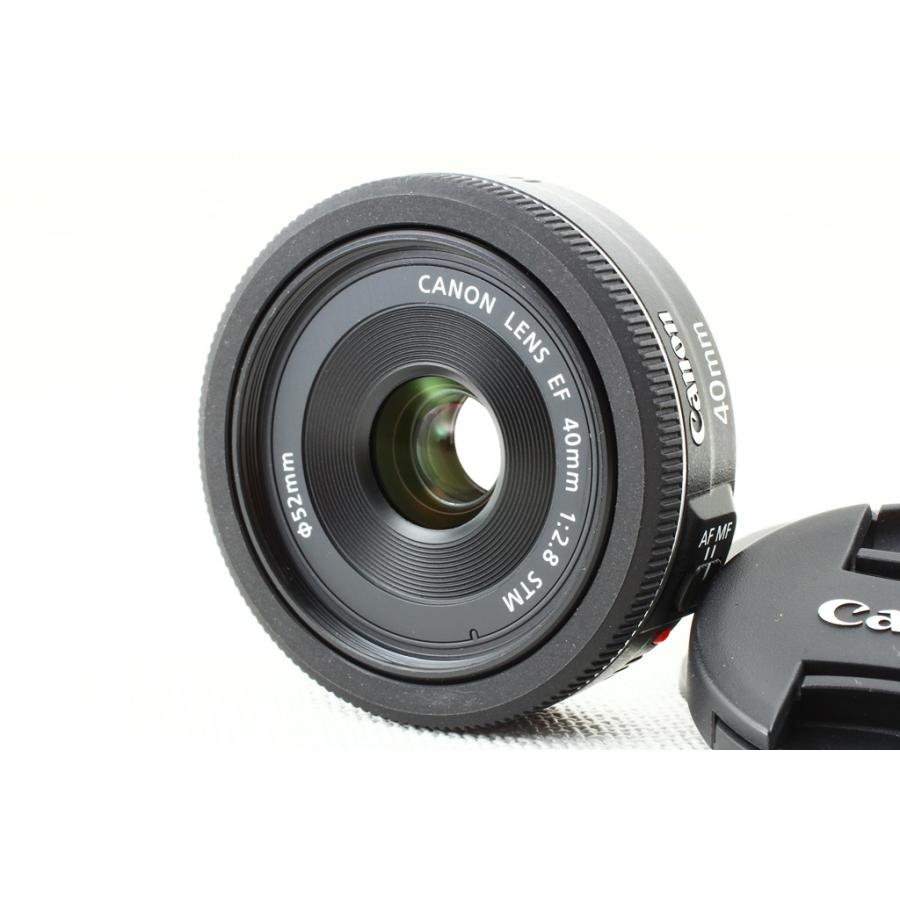 Canon キヤノン EF 40mm F2.8 STM◇パンケーキレンズ ホワイト 極上品