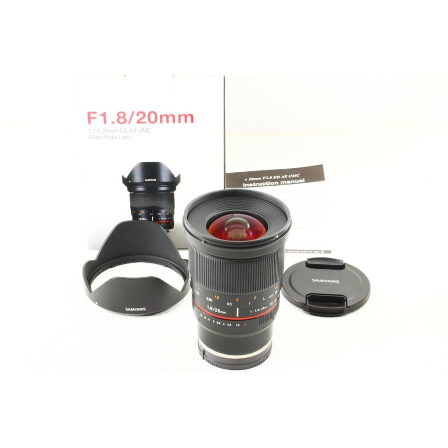 【中古】SAMYANG 単焦点レンズ 20mm F1.8 ED AS UMC キヤノン EOS EF用 フルサイズ対応 中古】SAMYANG 単焦点レンズ 20mm F1.8 ED AS UMC キヤノン EOS EF用