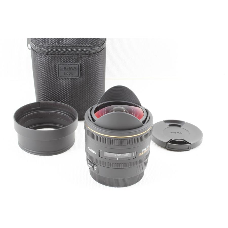 SIGMA シグマ 10mm F2.8 EX DC FISHEYE HSM Canon キヤノン ケース◆魚眼 美品ランク | シグマ | 02