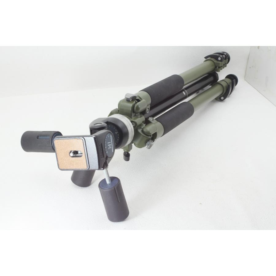 Manfrotto マンフロット 190 NAT 雲台141 グリーン 三脚◆美品ランク | Manfrotto