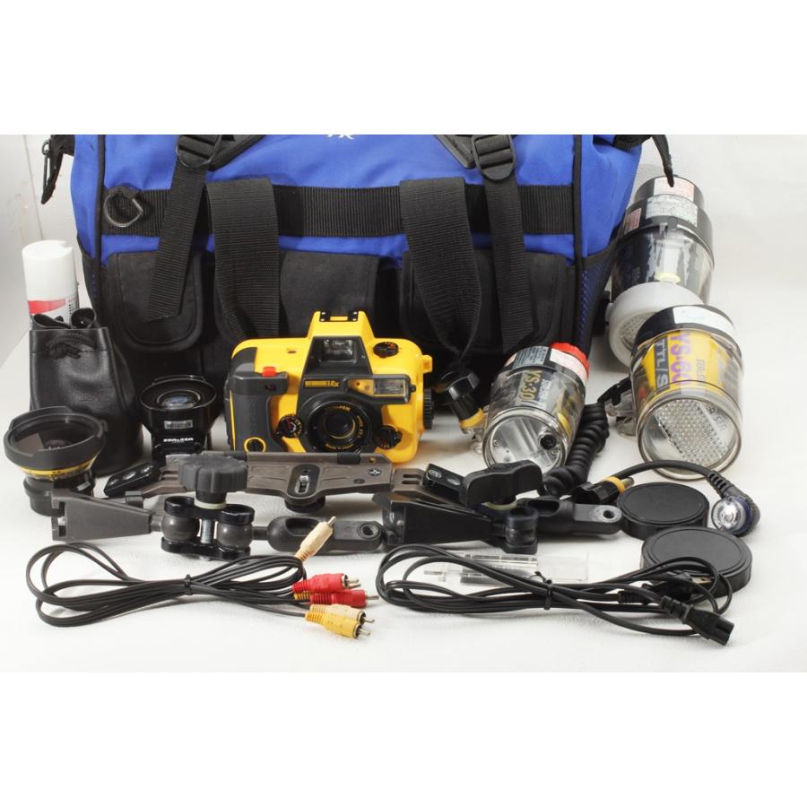 水中カメラ Motormarine II EX + ストロボ +広角レンズ SEA&SEA シーアンドシー MOTORMARINE II EX ストロボなど◇潜水