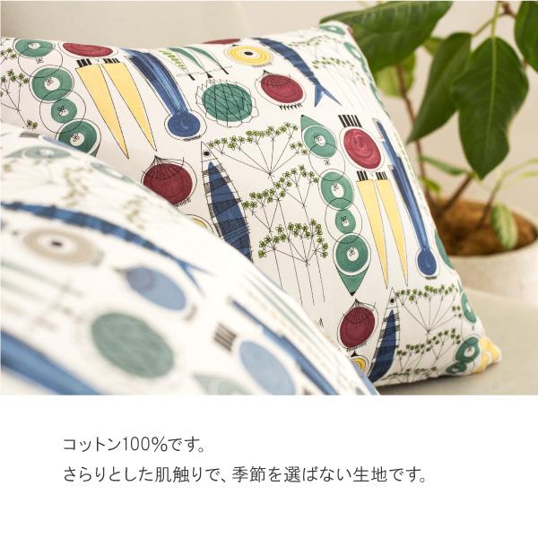 CREWS クッションカバー 45×45 北欧生地 Almedahls ピクニック