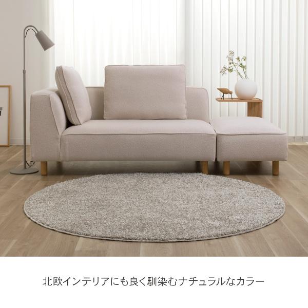 ラグ マット 丸型 シャギー 日本製 160cm 防ダニ 抗菌 防臭 防炎 床暖房 もふもふ 敷物 リビング 円形 丸 ふわふわ 無地 シンプル モダン 北欧 Aster アスター |  | 03