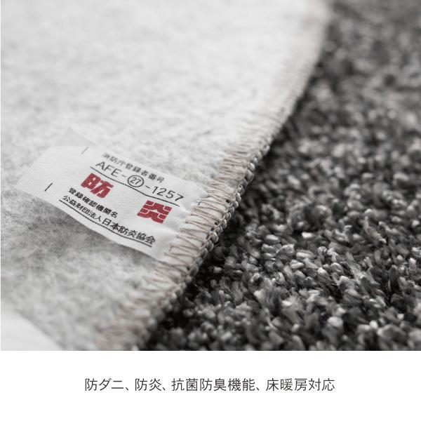 ラグ マット 丸型 シャギー 日本製 160cm 防ダニ 抗菌 防臭 防炎 床暖房 もふもふ 敷物 リビング 円形 丸 ふわふわ 無地 シンプル モダン 北欧 Aster アスター |  | 08