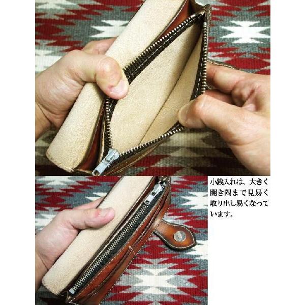 長財布 革 日本製 牛革 ハンドメイド ロングウォレット ぼかし