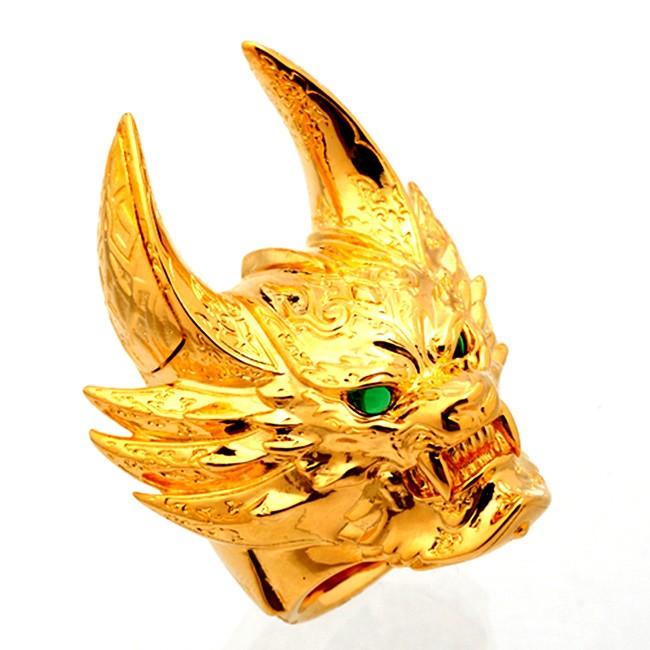 牙狼 GARO ガロ 黄金騎士GAROリング 鋼牙 ver. Goldメッキ JAP